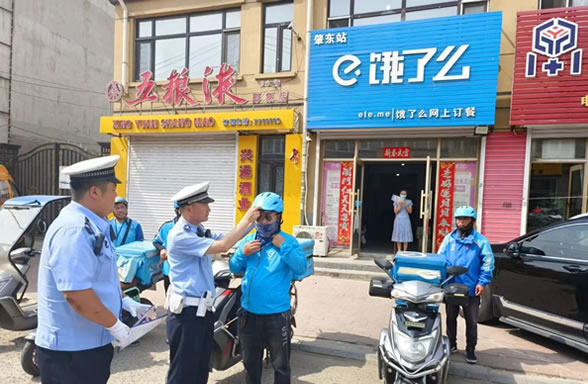 肇東交警大隊(duì)持續(xù)加強(qiáng)對(duì)快遞、外賣企業(yè)電動(dòng)車的安全管理